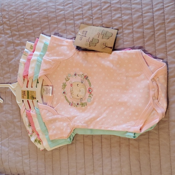NWT Boho Animal Grow with Me Onesie Set - Picture 2 of 8
